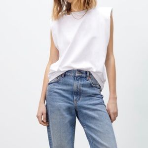 NWT Zara White Tee